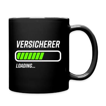 Versicherer Loading Ladebalken - Tasse einfarbig - Schwarz - Rechts