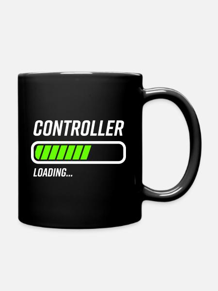 Controller Loading Ladebalken - Tasse einfarbig - Schwarz