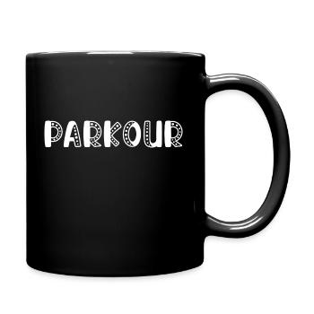 Parkour design vêtement - Mug uni - noir - Droite