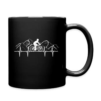 Biker - Tasse einfarbig - Schwarz - Rechts