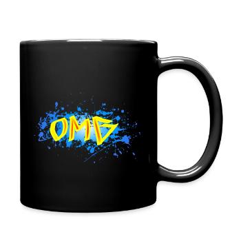 OMG - Tasse einfarbig - Schwarz - Rechts