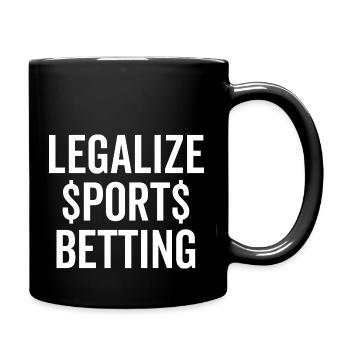 Legalize Sports Betting - Full Colour Mug - black - Right