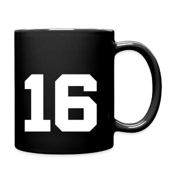 Anzahl 16 - Tasse einfarbig - Schwarz - Rechts