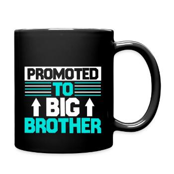 Promoted to big brother - Mug uni - noir - Droite