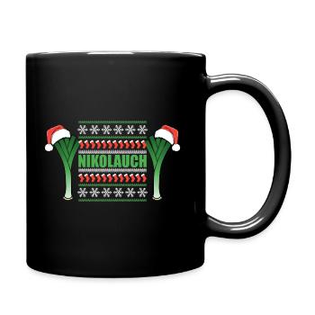 Nikolauch grün - Tasse einfarbig - Schwarz - Rechts