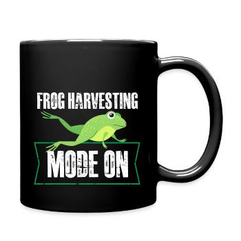 frog harvesting mode on Design for a frog jokes - Full Colour Mug - black - Right
