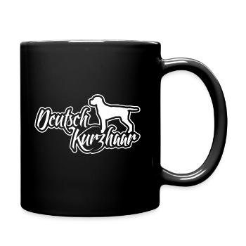 DEUTSCH KURZHAAR Hunderasse Jagdhunde Wilsigns - Tasse einfarbig - Schwarz - Rechts