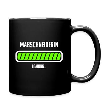 Maßschneiderin Beruf Geschenkidee - Tasse einfarbig - Schwarz - Rechts