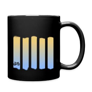 bike bunt - Tasse einfarbig - Schwarz - Rechts