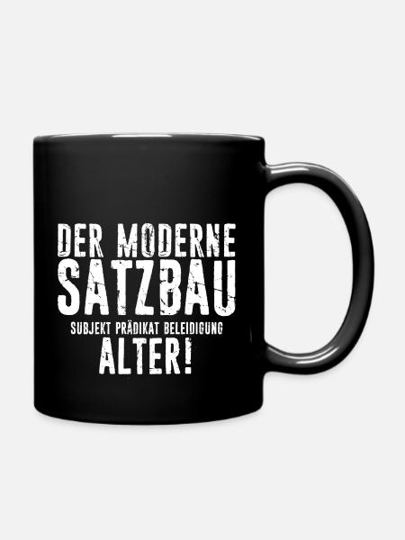 Jugenwort Sprache Schüler Spruch Gymnasium Jugendl - Tasse einfarbig - Schwarz