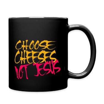 Choisissez des fromages - pas Jésus - Mug uni - noir - Droite