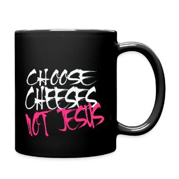 Choisissez des fromages - pas Jésus - Mug uni - noir - Droite
