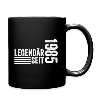 38 Jahre Geburtstag Jahrgang 1985 - Tasse einfarbig - Schwarz - Rechts