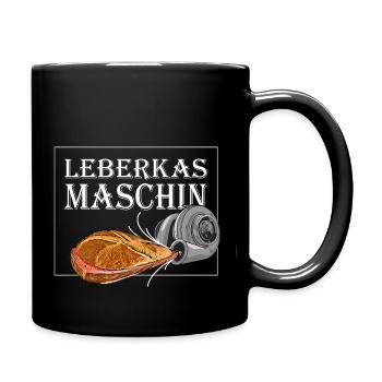 Leberkas Maschin / Leberkäse Maschine Turbolader - Tasse einfarbig - Schwarz - Rechts