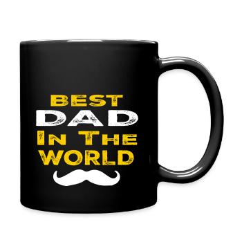 Best dad in the world - Full Colour Mug - black - Right