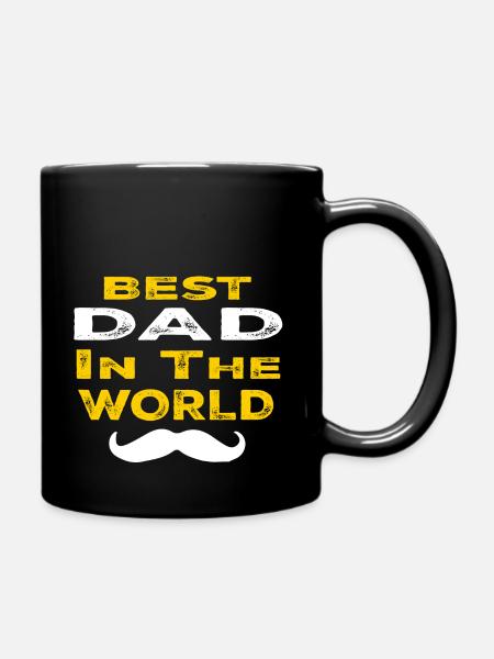 Best dad in the world - Full Colour Mug - black