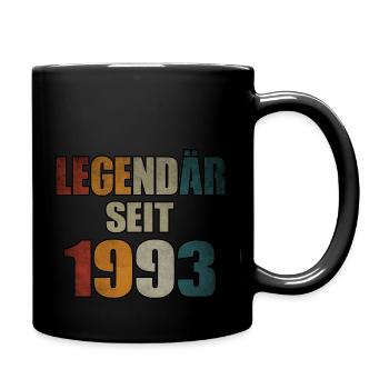 30th Birthday Man Woman Level 30 Years 1993 - Tasse einfarbig - Schwarz - Rechts