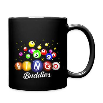 Bingo Buddies | Bingo - Tasse einfarbig - Schwarz - Rechts