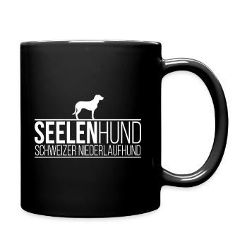 Schweizer Niederlaufhund Seelenhund Hunde Wilsigns - Tasse einfarbig - Schwarz - Rechts