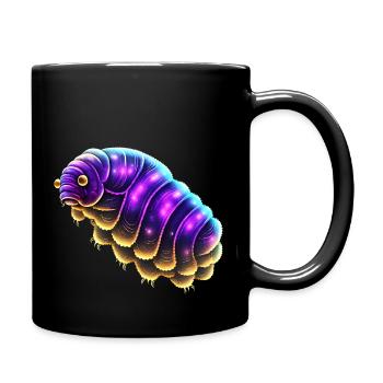 Bärtierchen, Weltall, Tardigrade, Weltraum, Kosmos - Tasse einfarbig - Schwarz - Rechts