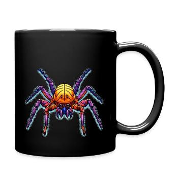 Animal comme araignée domestique colorée et colorée - Mug uni - noir - Droite