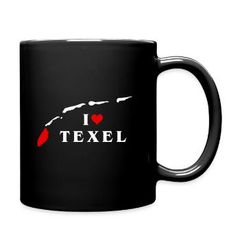 I Love Texel - Full Colour Mug - black - Right