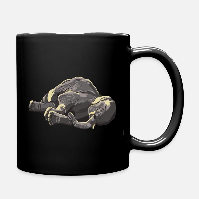 Éléphant d’Asie au soleil - Mug uni - noir
