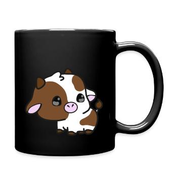 motif vache - Mug uni - noir - Droite