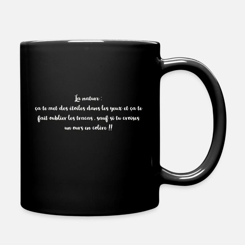 La nature : ça te met des étoiles dans les yeux - Mug uni - noir
