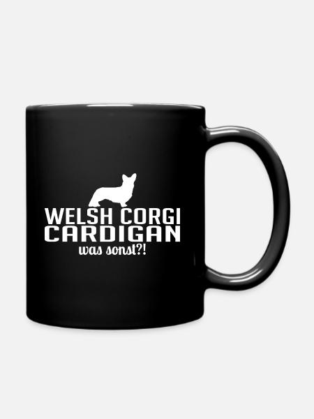 Welsh Corgi Cardigan was sonst Hunde Wilsigns - Tasse einfarbig - Schwarz