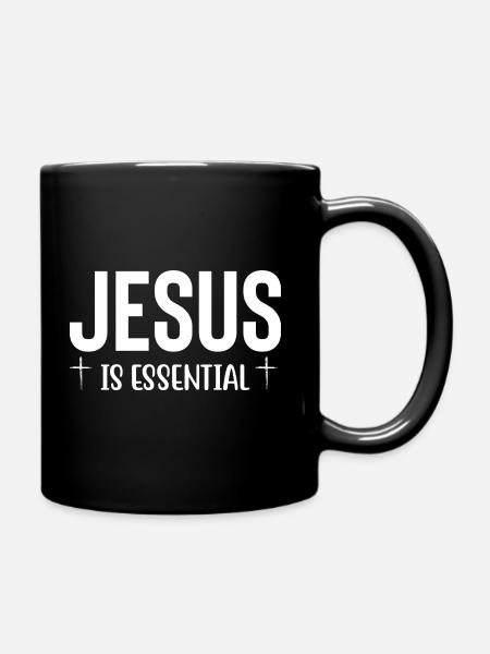 Jésus est essentiel - Mug uni - noir