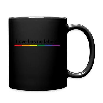 Love has no labels - Full Colour Mug - black - Right