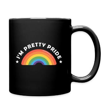 I'm pretty pride Regenbogen - Tasse einfarbig - Schwarz - Rechts