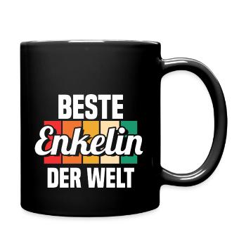 Enkelin - Tasse einfarbig - Schwarz - Rechts