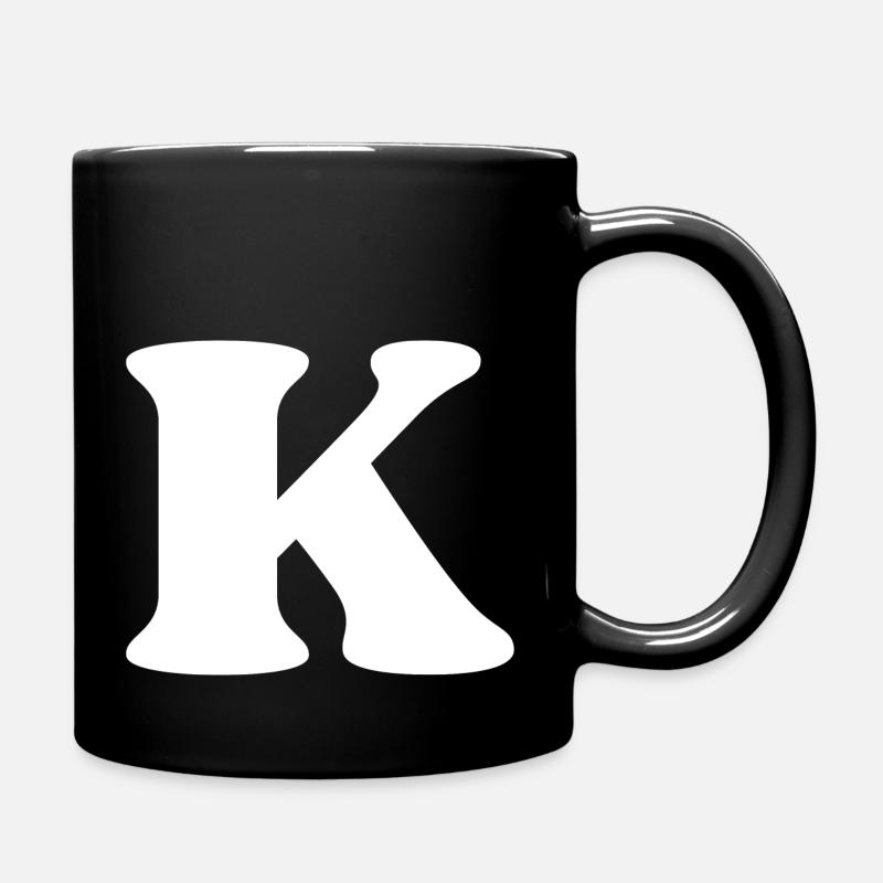 Lettre k - Mug uni - noir