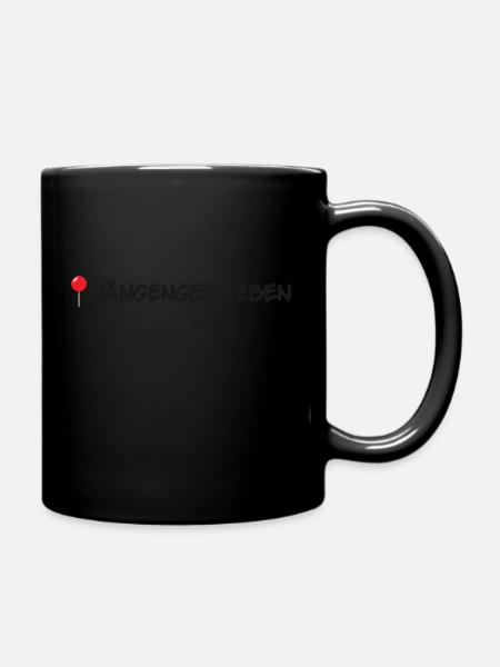 Hängengeblieben - Tasse einfarbig - Schwarz