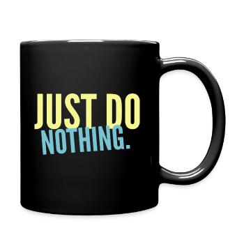Ne rien faire en disant avec humour Lazy Day - Mug uni - noir - Droite