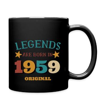 Legends are born in 1959 funny gift birthday - Mug uni - noir - Droite