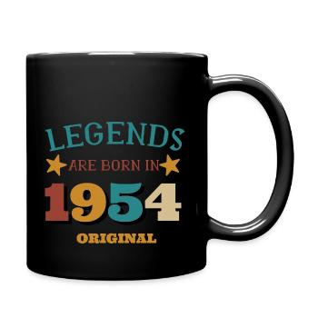 Legends are born in 1954 funny gift birthday - Mug uni - noir - Droite