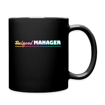 Design Feelgood Manager white colorful - Full Colour Mug - black - Right