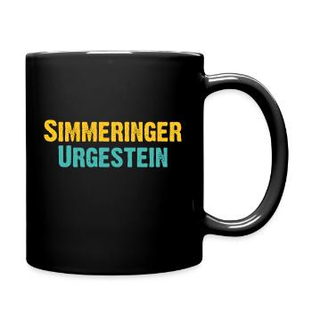 Simmeringer Urgestein - Wiener Bezirks, Ureinwohne - Tasse einfarbig - Schwarz - Rechts
