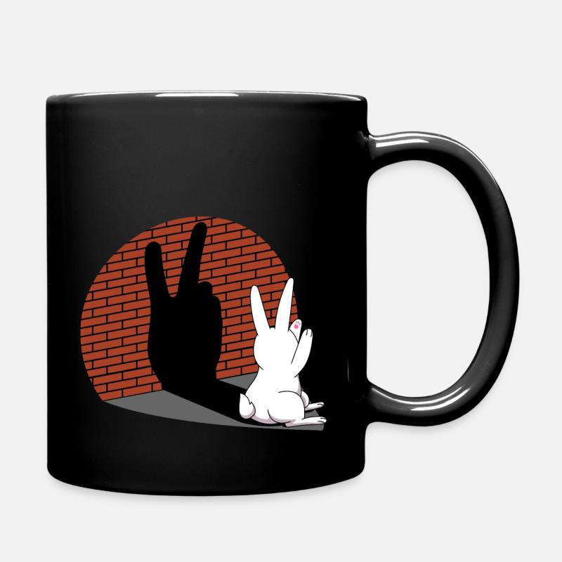 Lapin Ombre Figure Ombre Image Jeu d’Ombre - Mug uni - noir