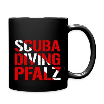 Scuba Diving Pfalz: ein Muss für Pfälzer Taucher! - Tasse einfarbig - Schwarz - Rechts