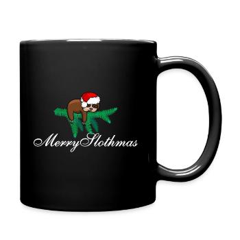 Joyeux paresseux - Mug uni - noir - Droite