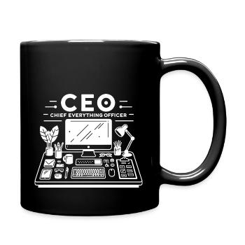Geschäftsführer Chief Everything Officer - Tasse einfarbig - Schwarz - Rechts