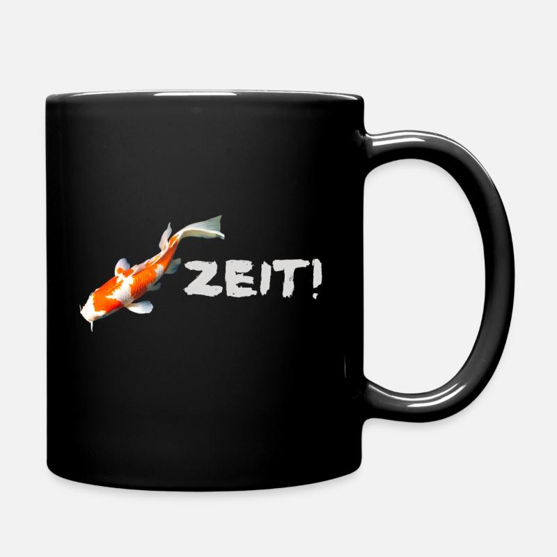 Koi zeit - Tasse einfarbig - Schwarz