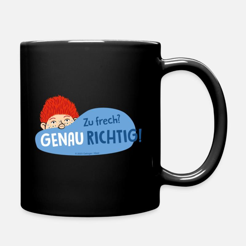 Le Grumeau Zu Frech? Geanu Richtig! - Mug uni - noir
