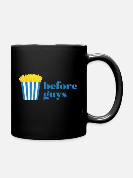 Ich habe Fritten - Tasse einfarbig - Schwarz