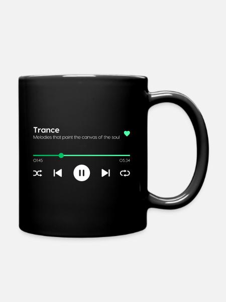 Trance - Tasse einfarbig - Schwarz