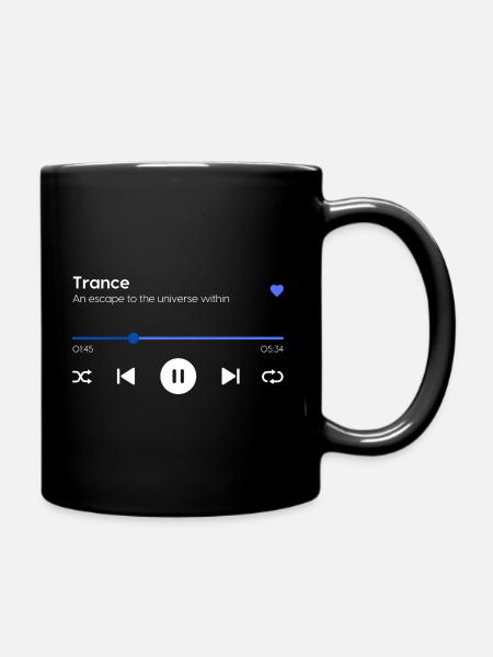 Trance - Tasse einfarbig - Schwarz